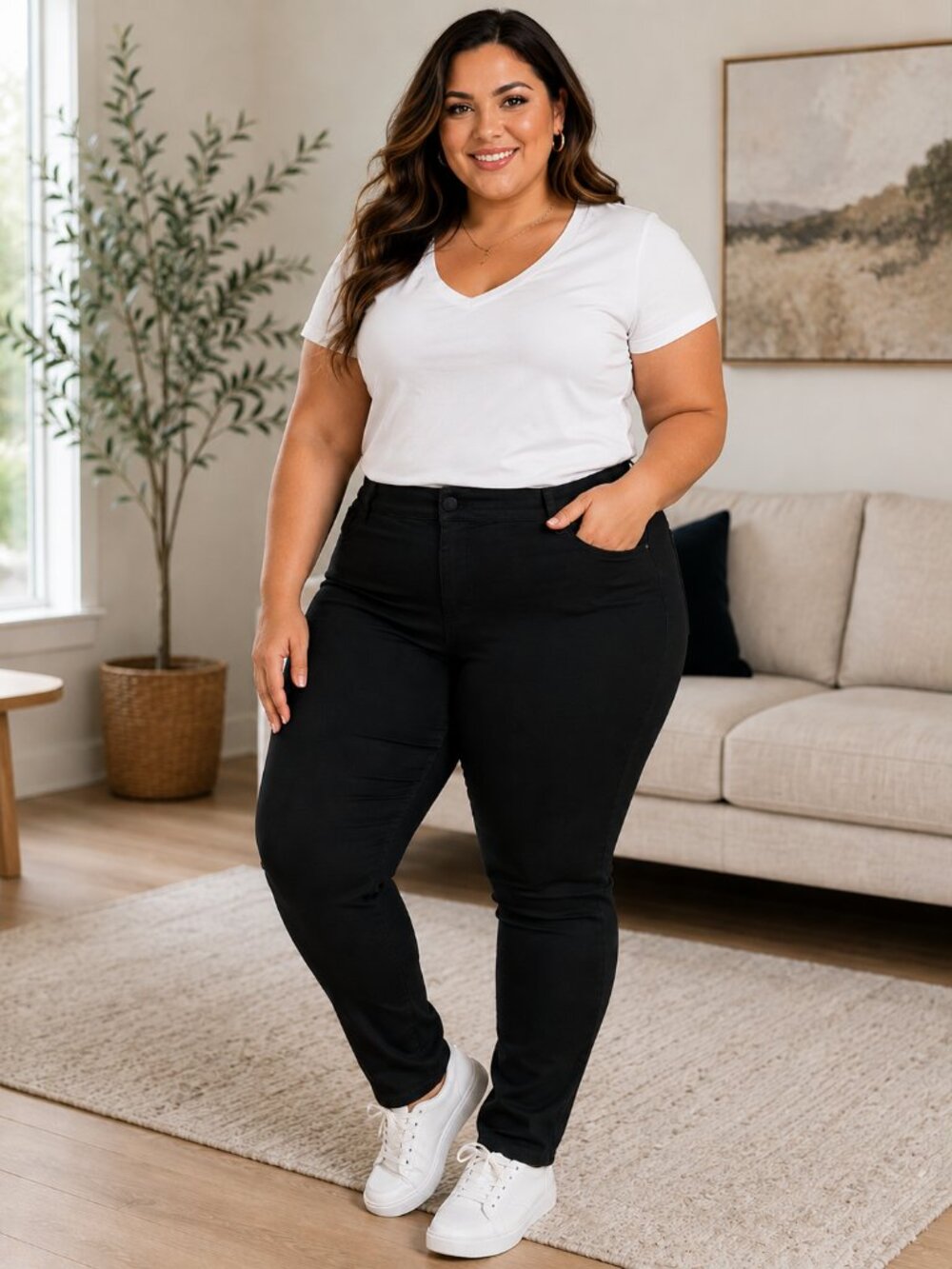 Rafaella "Bump It Up" Shapewear Tummy Control Pants, Size: 2X
